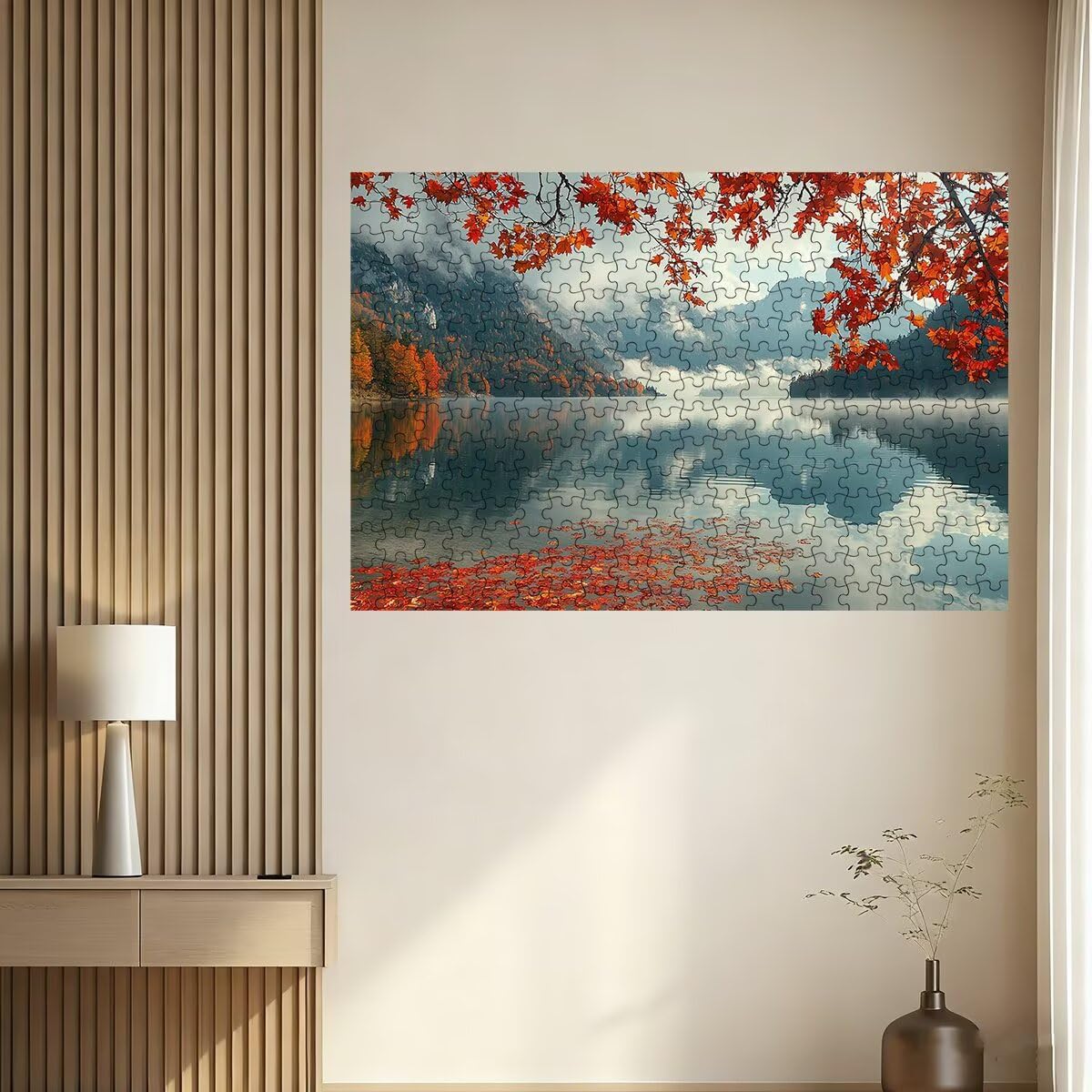 Puzzle dla dorosłych 5000 jesiennych puzzli 5000 sztuk dla dorosłych, drewniane puzzle do wystroju wnętrz, niemożliwe gry logiczne, wyjątkowe prezenty dla kobiet, prezenty dla mężczyzn, wymagający