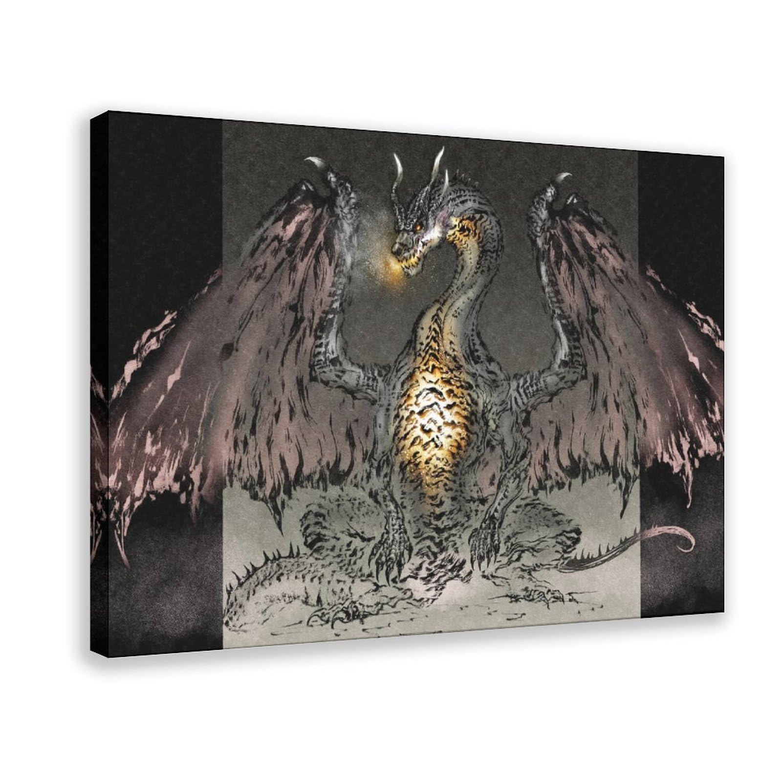 Qgvbgf Monster Hunter Canvas Poster Bedroom Decor Landscape Office Room Decor Gift 12X18inch(30X45cm)