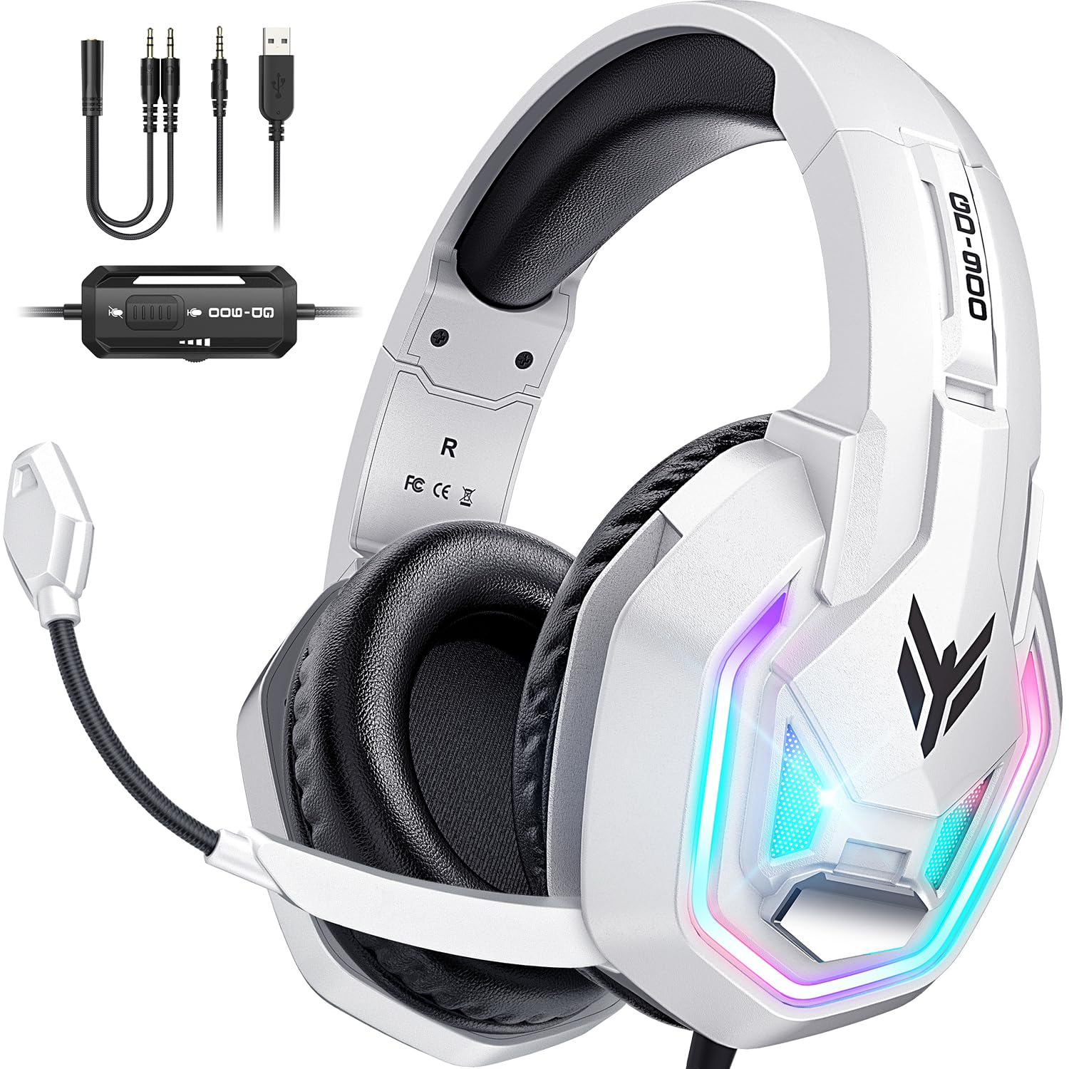 Amazon.co.jp: YPBDAN ゲーミングヘッドセット PS5 ヘッドセット