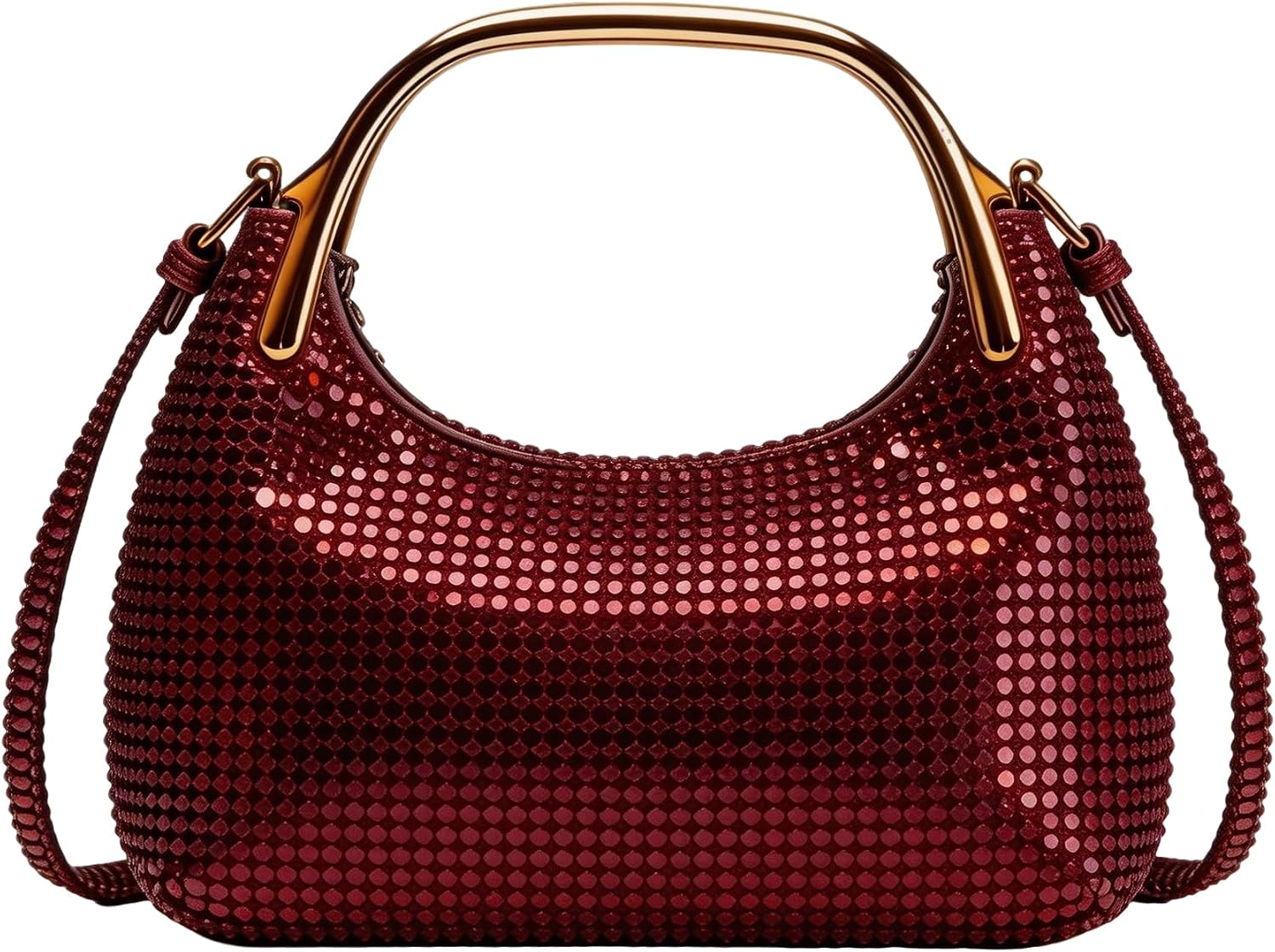 JYG Evening Sparkle Purses for Women Fashion Rhinestone Clutch Handbags Elegant Party Purse for Wedding Cocktail Prom