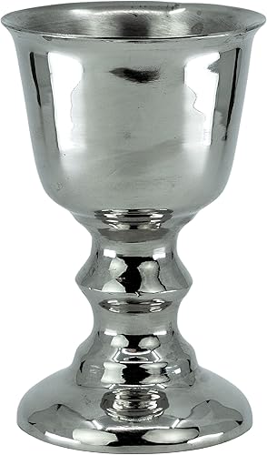 Copa ceremonial de latón puro 6.8 fl oz Copa de vino pequeño estilo medieval - Copa de beber para vino  Cáliz histórico - Taberna Cáliz Medieval