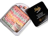 Vista 12 de Turkish Delight Surtido de lujo selección de rosa, fresa, limón, naranja y menta sabor (pequeño)