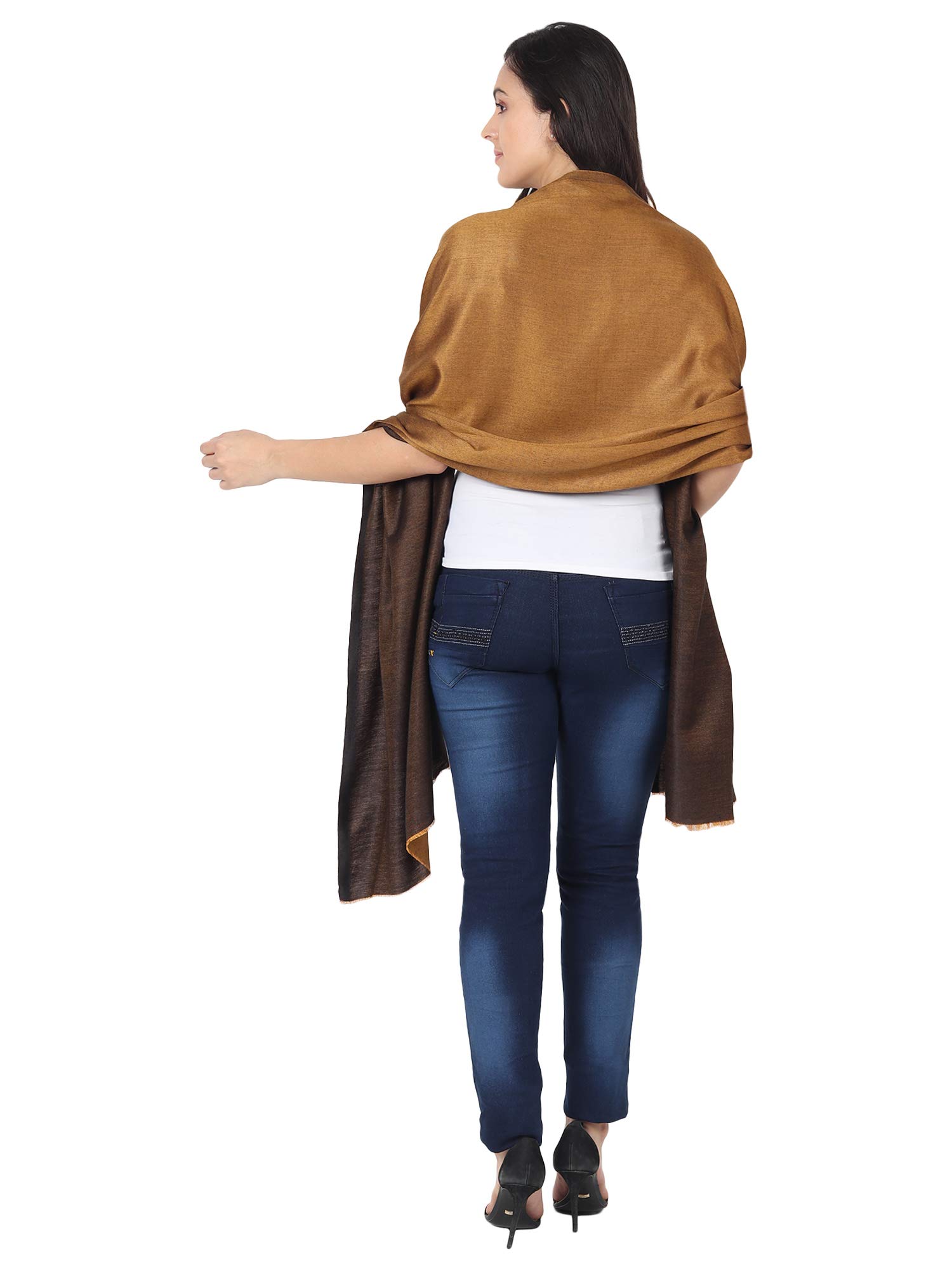 MUFFLY BAMBOO SILK REVERSIBLE STOLE - Image 6 thumbnail