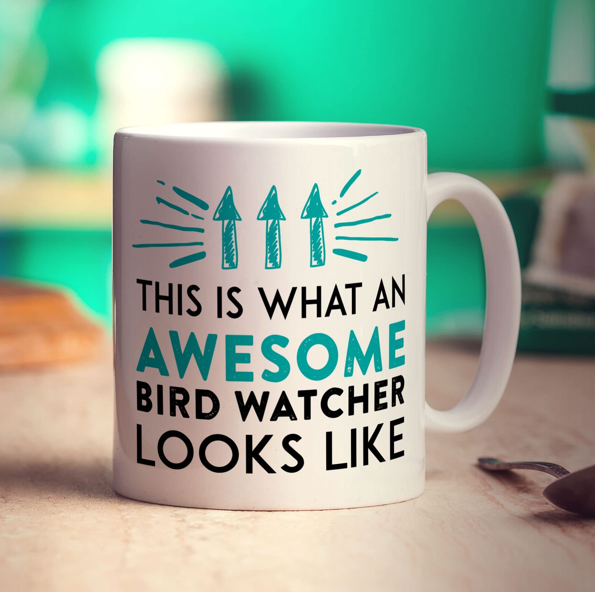 Printster White This Is What An Awesome Bird Watcher Looks Like Mug - 11Oz Ceramic Cup