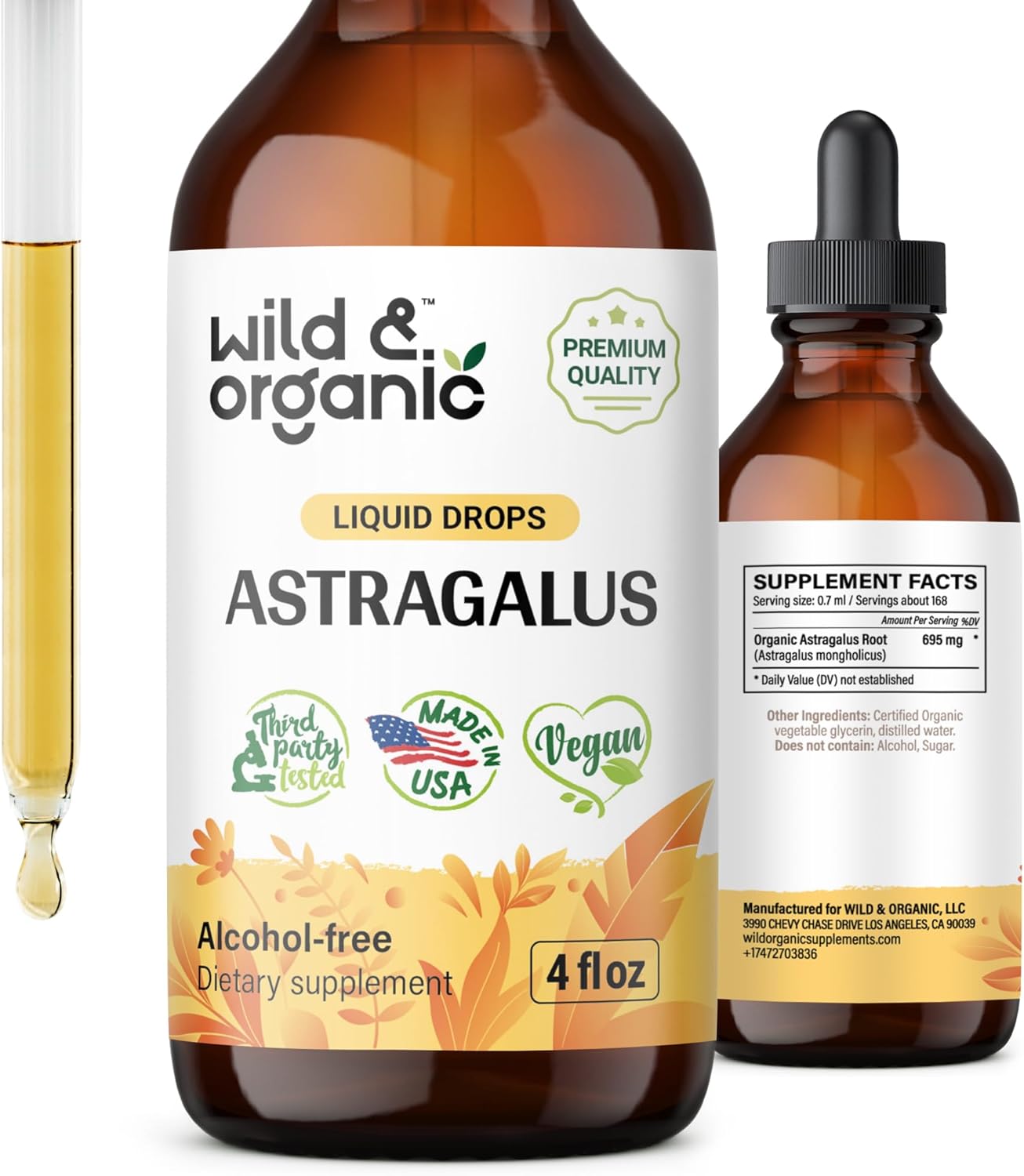Astragalus Root Tincture Organic Astragalus Root Extract