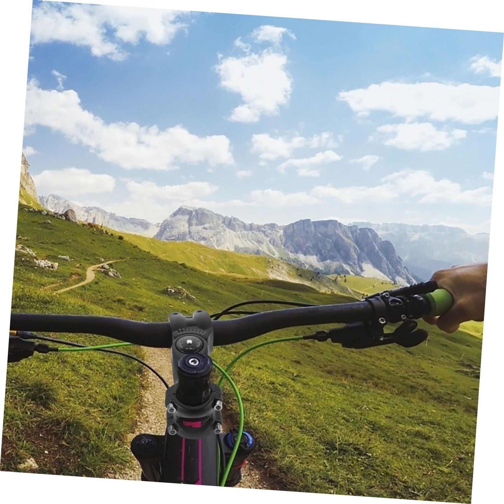 TOYANDONA Potence VTT Tige De Vélo De Montagne Rehausseur De Guidon Ergonomique Léger Tige De Guidon De Vélo Potence De Guidon Réglable Étendu Lumière Black Alliage D'aluminium