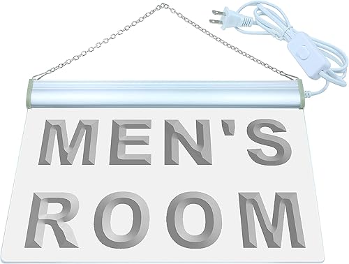 ADVPRO Señal de neón LED para baño de habitación para hombre, multicolor, 16 x 12 pulgadas st4s43-i629-c
