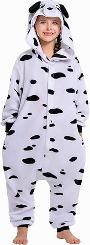 CANASOUR Unisex Anime Halloween Kids Dalmatian Onesie for 8-10 Years Girls Boys 