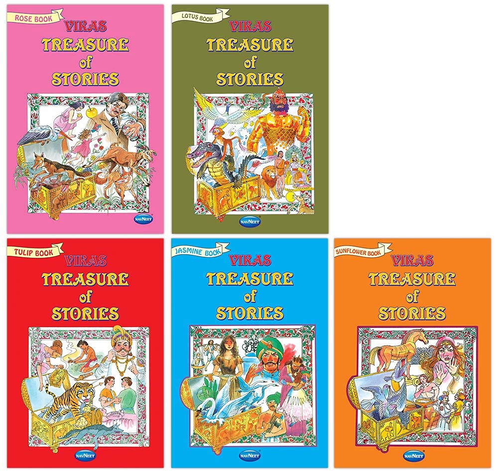 combo listing set of 5 navneet story books vikas treasure of stories for children inspirational and interesting original stories by navneet