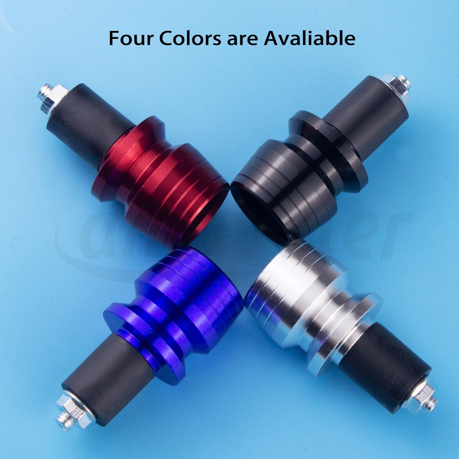 2 Tapones Universales Yotijar Para Empuñaduras De Manillar De Motocicleta Aleación De Aluminio Rojo | Bodega Aurrera En Línea