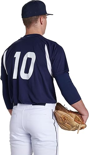 Miniatura 4 de Champro Unisex-Adult Clean-up 2-Button Baseball Jersey