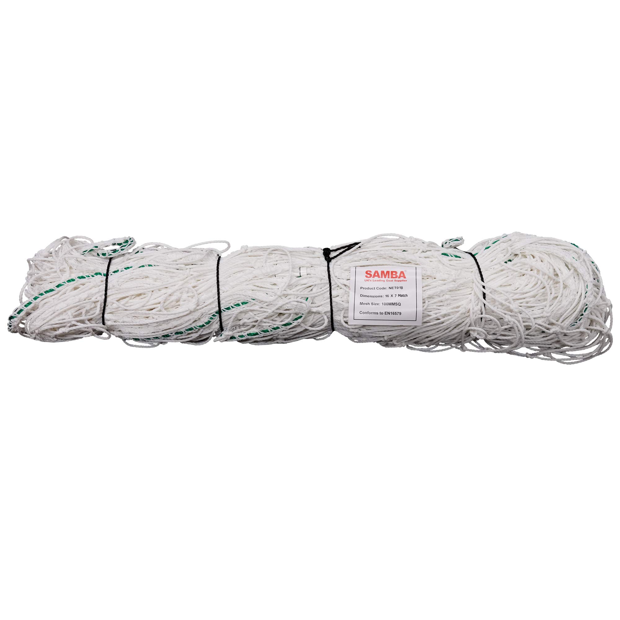 16ft x 7ft Football Match Goal Net – Heavy-Duty Replacement Net for Samba Match Goals – Includes 40 Clips – Weather-Resistant & Easy to Install