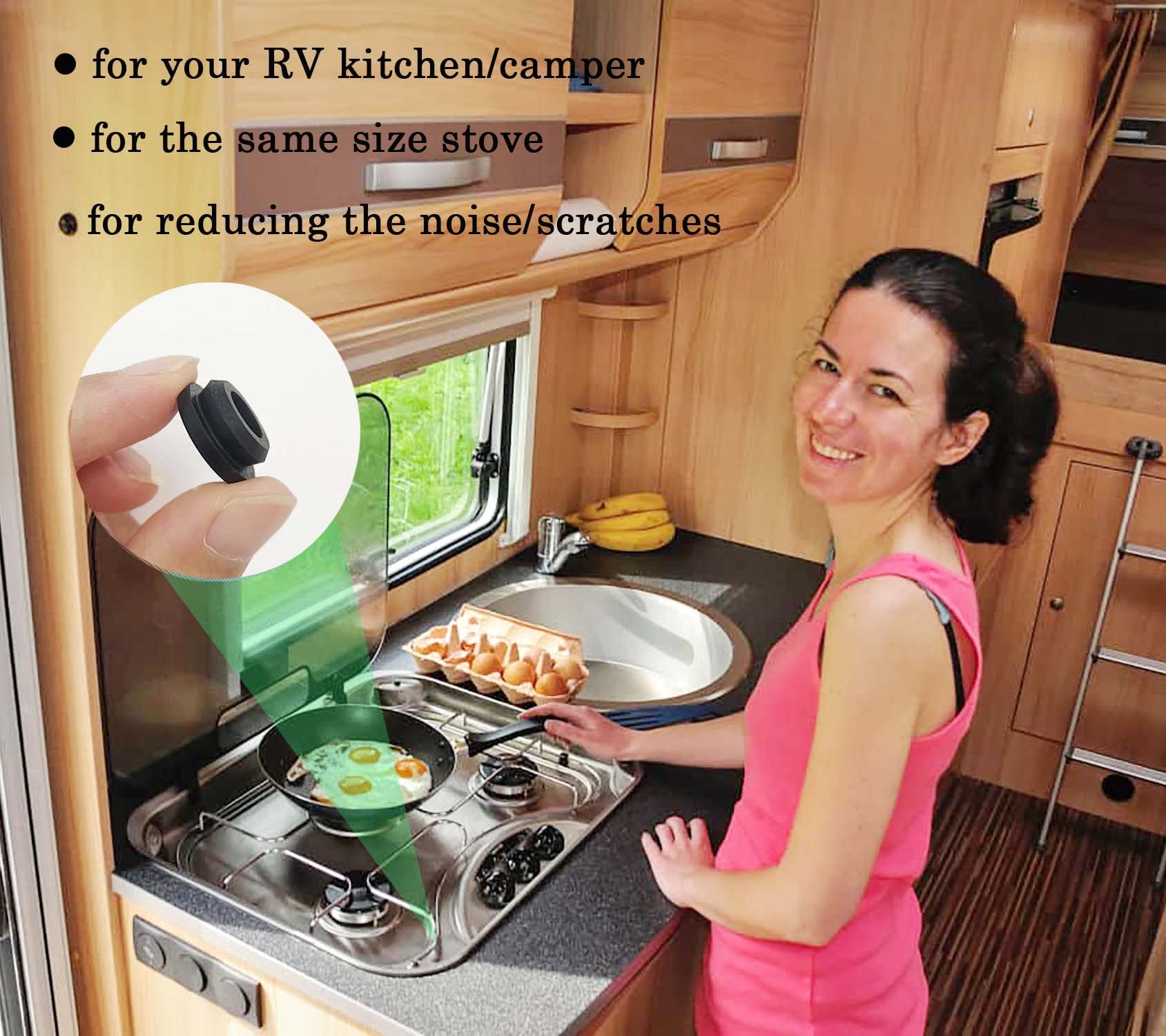 THYULIFE RV Stove Grommets For Magic Chef Stove Grates