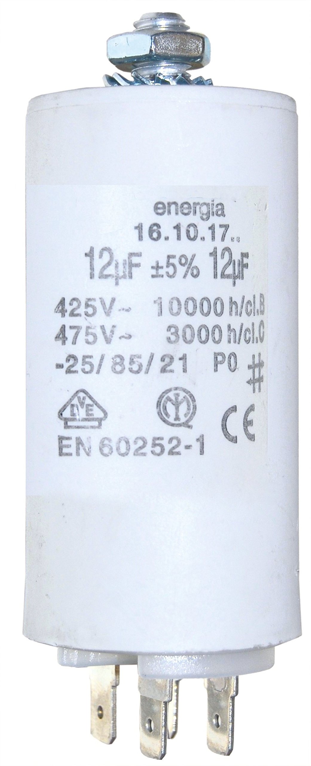 Greenstar 4878 Condensateur électrique universel 30 UF fixation M8 ø 45 mm 92 mm