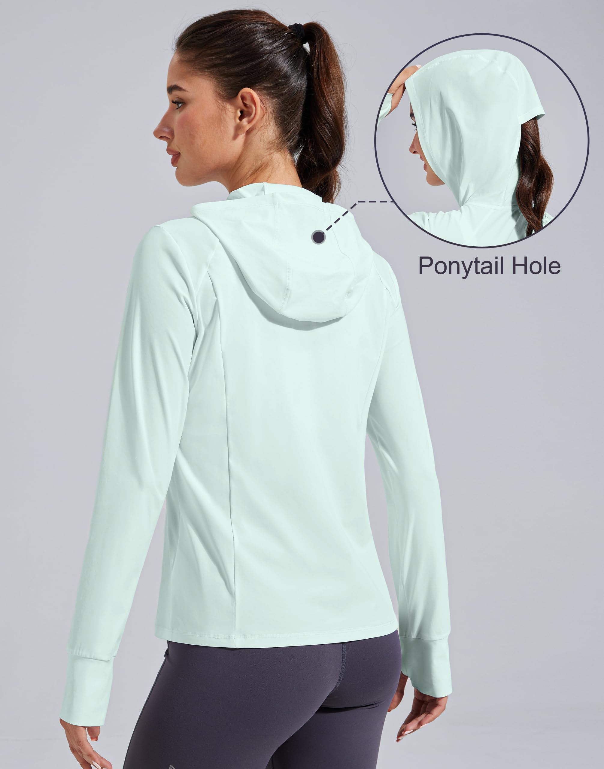 Pioneer Camp Chaqueta de protección solar UPF 50+ UV con capucha SPF para mujer, ligera, para senderismo, pesca, ropa de verano