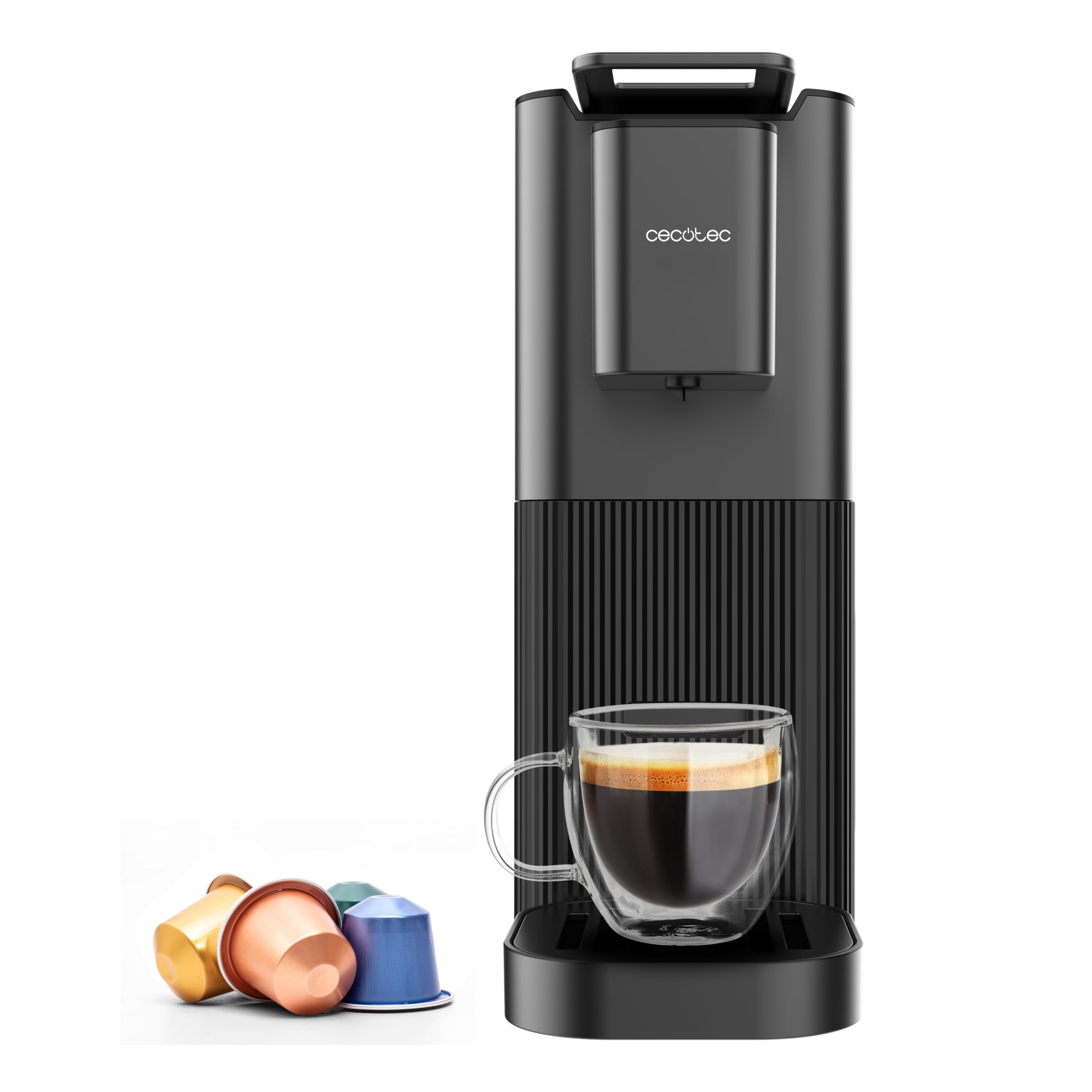 Cecotec Capsule Coffee Maker Power Caps 20. 1400W, 20 Bars, Thermoblock, Compatible Nespresso Capsules, Water Tank 700 ml, Auto Shut Off, Height Adjustable, Detachable Filter, 2 Modes, Non-Slip