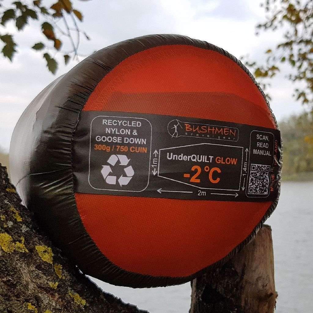 Bushmen Glow -2 Underquilt z recyklingowanego puchu do hamaka outdoorowego