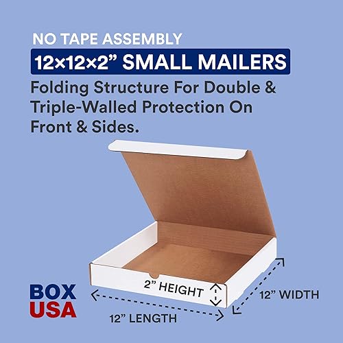 Vista 13 de Elije una medida: BOX USA - Embalajes corrugados blancos, Blanco, 50