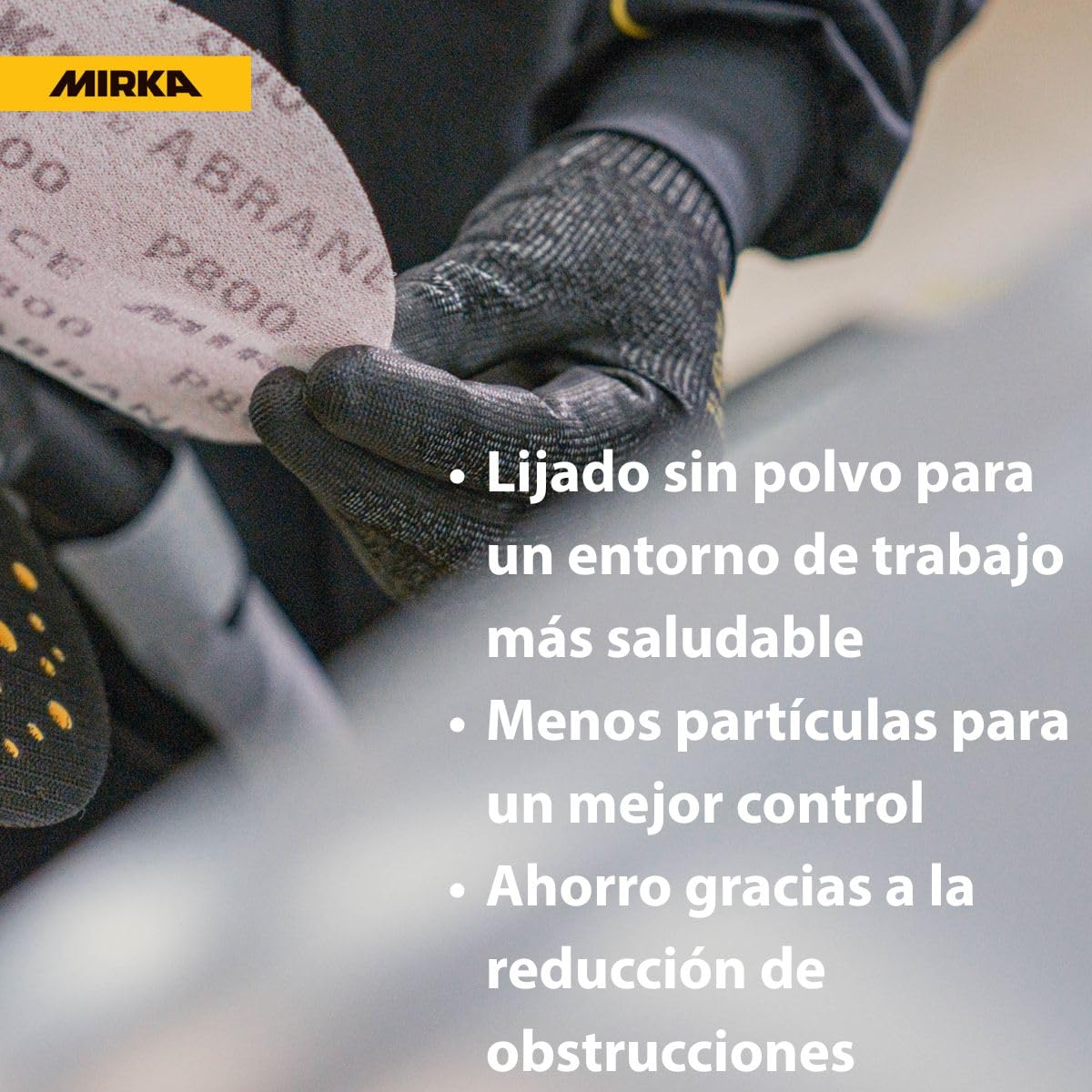 Mirka Abranet discos de lijado de red Ø 150 mm cierre adhesivo/grano P120 / 50 piezas/para lijar madera, masilla, barniz, plástico / 5424105012