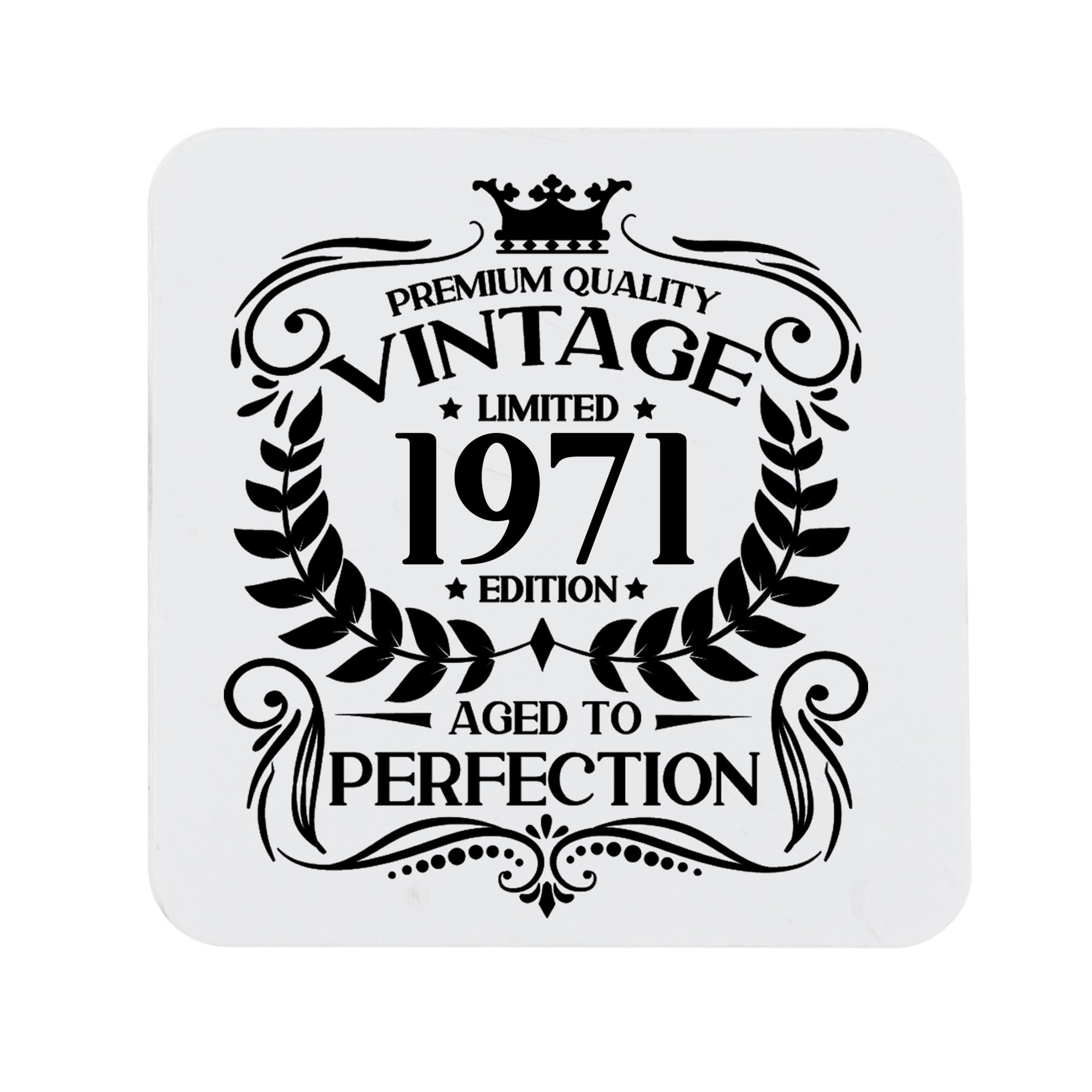 80th Birthday Gift for Men Vintage 1946 Aged to Perfection Engraved Slate Coaster Present for 80 Year Old Etched Natural Slate Placemat (Round Slate) — view 49