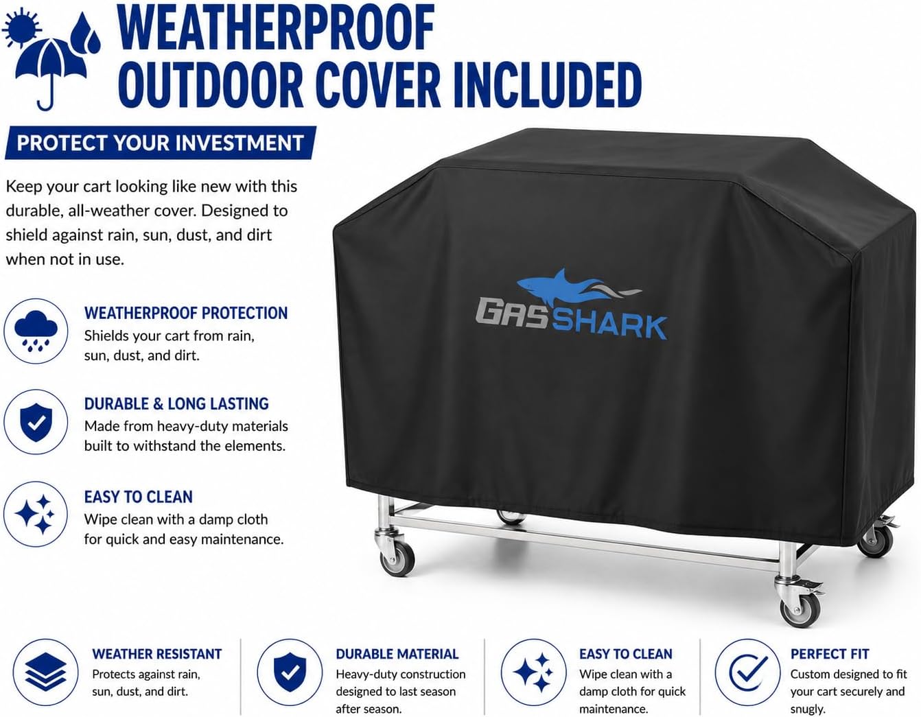 Hot Dog Cart with Umbrella | Stainless Steel Cart with Aluminum Flat Top Griddle | Propane | 4 Wheels Portable | CSA Approved | Street Food Cart for Catering, Vending, and More | Carrito Hot Dogs