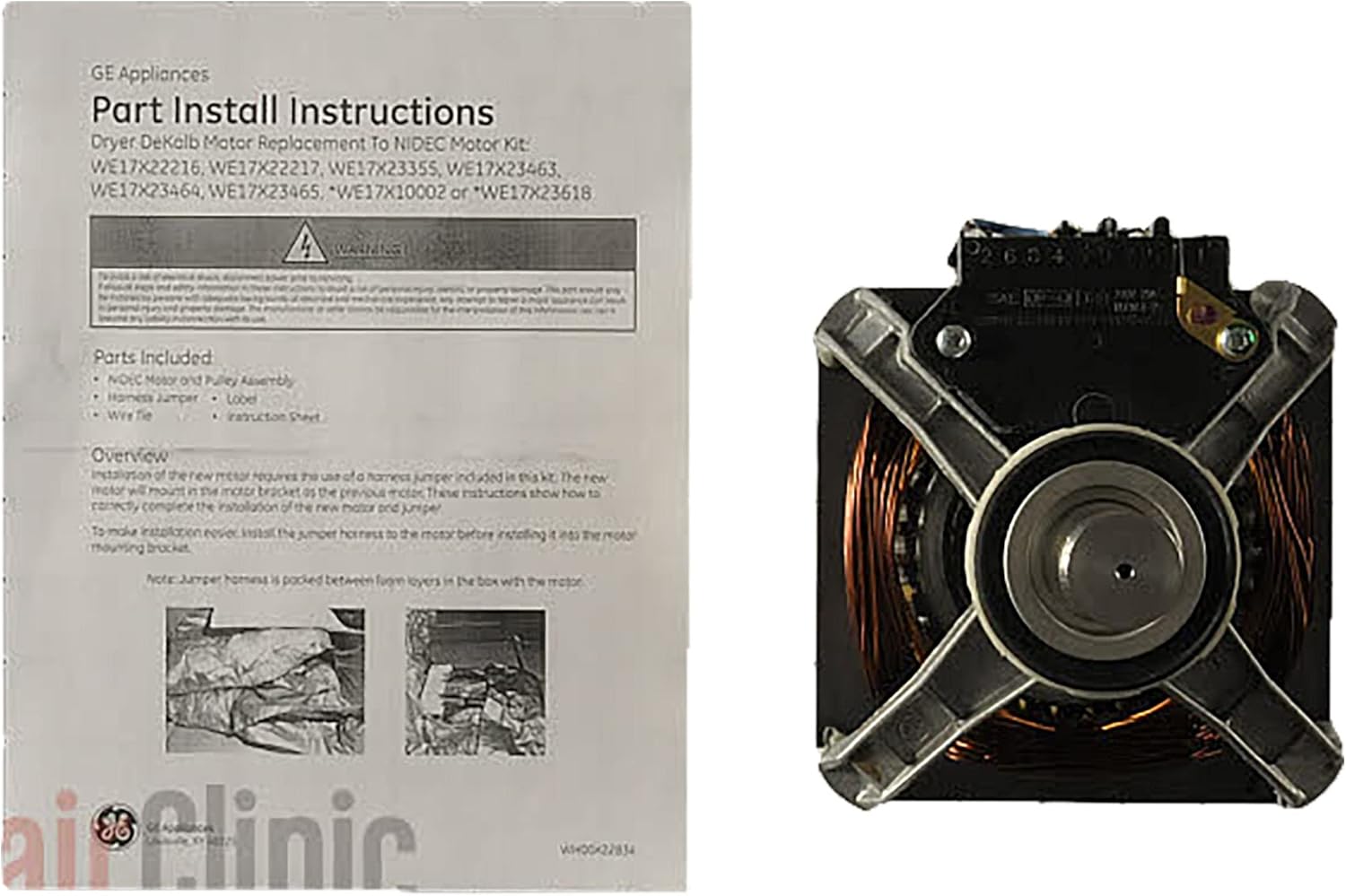 GE Appliances WE17X22217 Dryer Drive Motor Kit