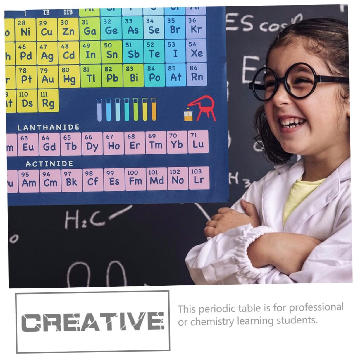 HOODANCOS 6pièces Affiche Éducative De Tableau Périodique Des Éléments Pour Garçon Fille Décoration De Classe Et Étupour Apprentissage Des Sciences