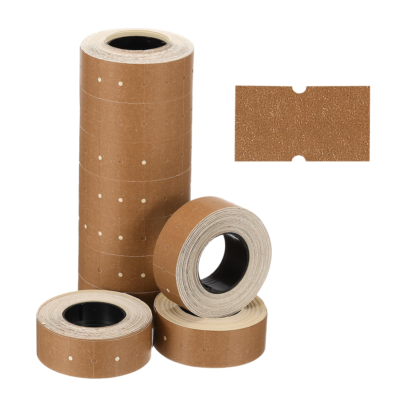 PATIKIL Pricing Labels, 10 Rolls 8000 Price Price Gun Labels Self-Adhesive Rectangular Puzzle Shape Marker Tag Stickers for Date Gun, Coffee