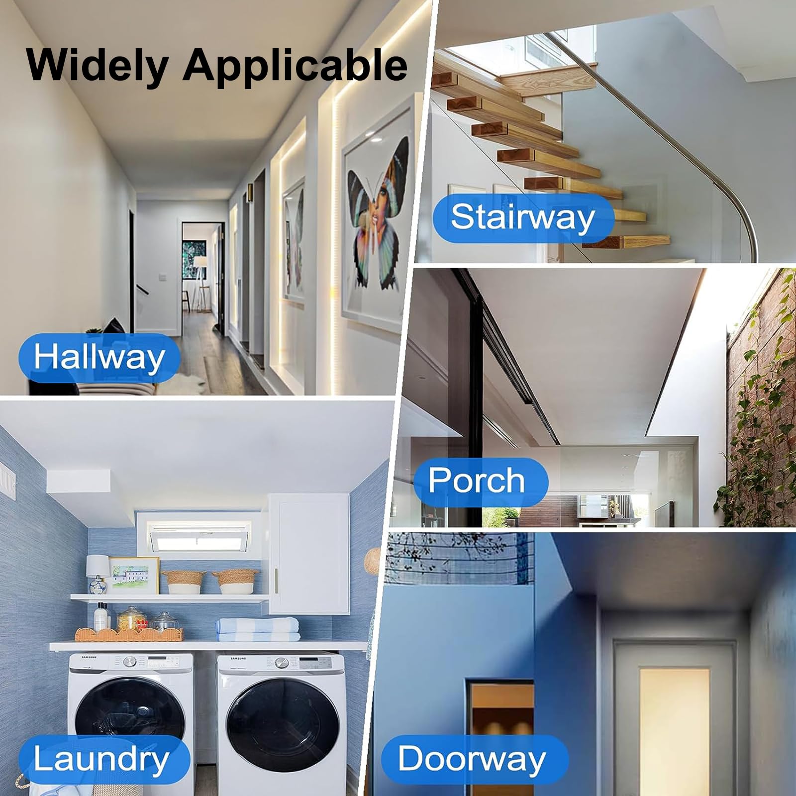 Sensor de movimiento Smart, sensor de movimiento infrarrojo para sistema de alarma, detector de sensor con monitor remoto de la app, notificación de alerta, compatible Alexa. Requiere hub ZigBee. 4PCS