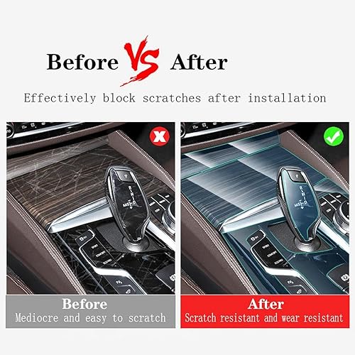 Miniatura 10 de NBHB Car Interior Center Console Transparent TPU Protective Film Anti-Scratch Repair Film Accessories PPFfor Ford F-150 2022-2023