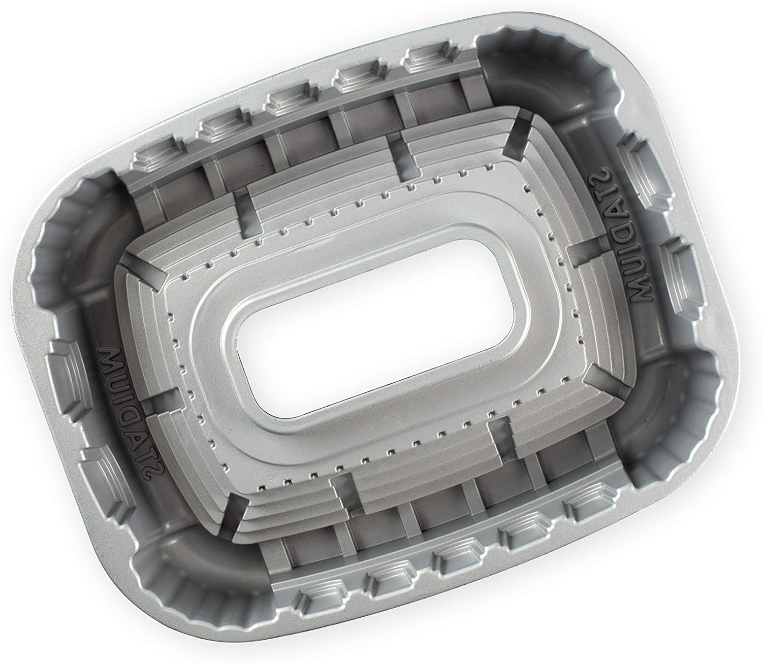 Nordic Ware Stadium Cake Pan, 9-Cup, Metallic Blue - Image 7