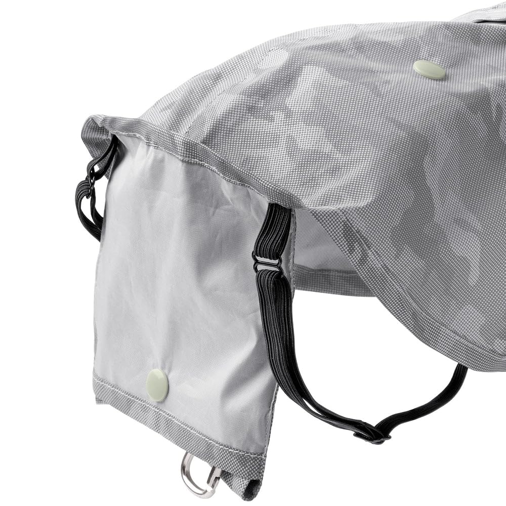 Hunde-Regenmantel Huka to go Farbe Silber, Größe 50