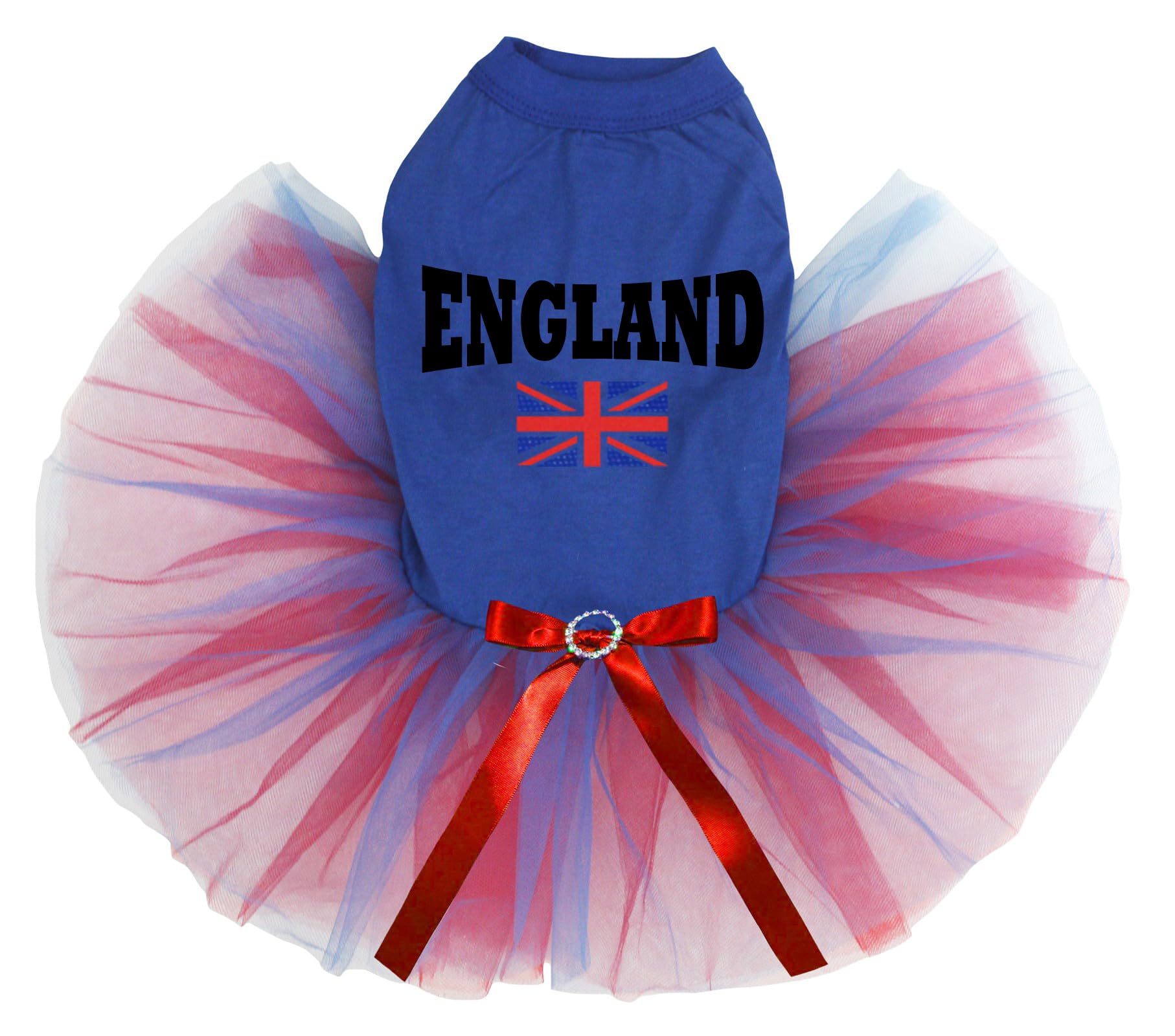 Robe pour chiot drapeau Angleterre bleu rouge XXXL pour grand chiot