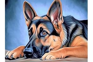 SKRYUIE 5D German Shepherd Diamond Painting