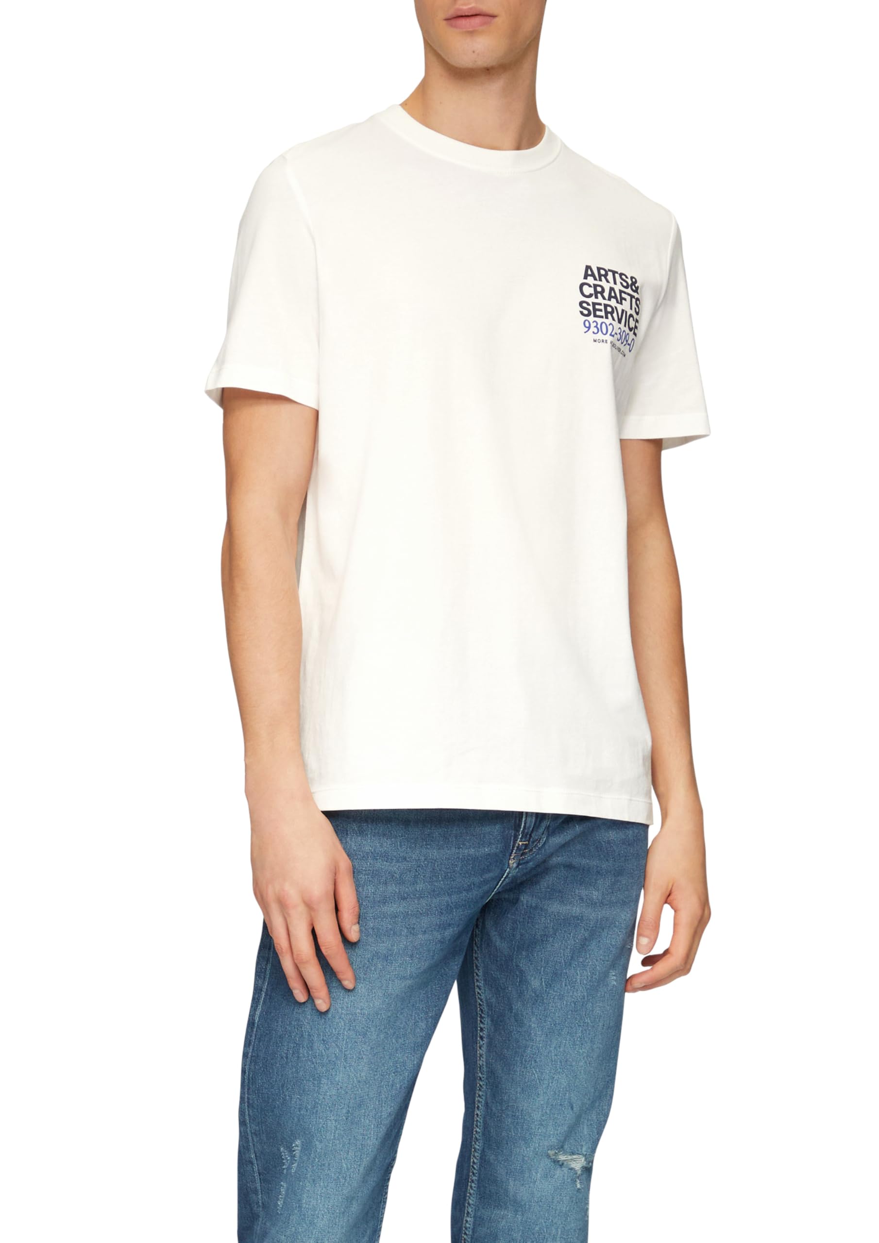 s.Oliver Men's T-Shirt with Front Print, 01d2, XXL