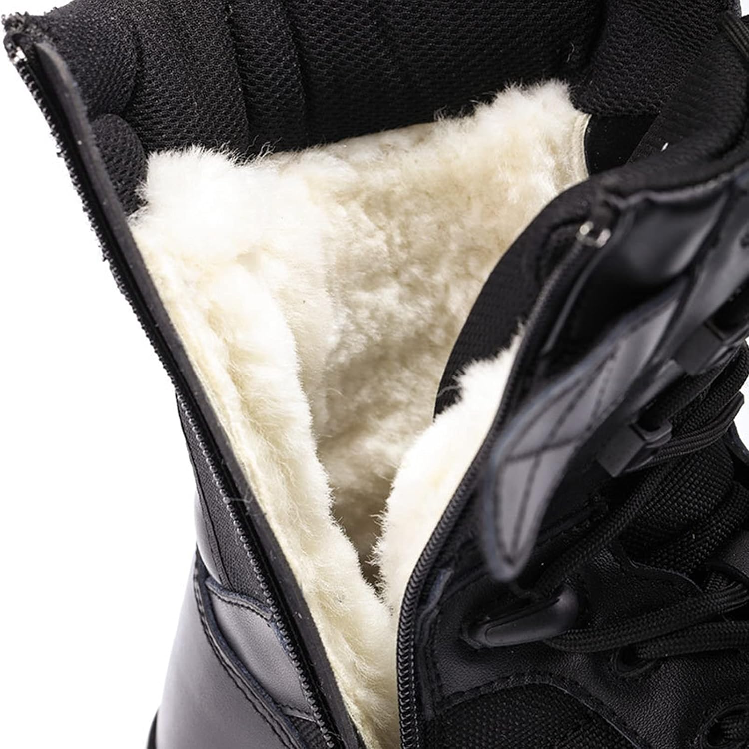 [RAMEMO] ミリタリーブーツ メンズ サバゲーブーツ ブラック ウール 裏起毛 暖かい 大きいサイズ 滑り止め 衝撃吸収 通気