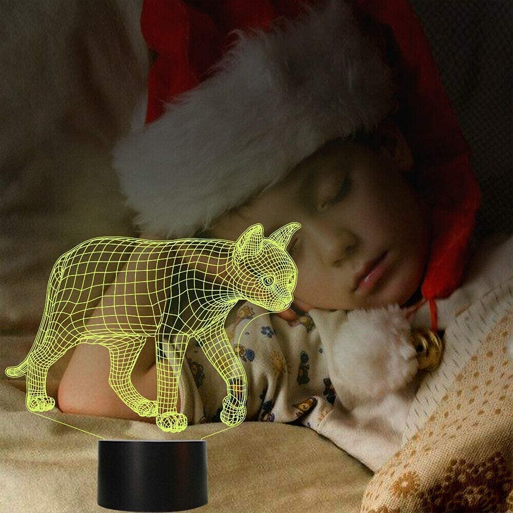 3D LED猫ランプ Amazon.co.jp : SUPERRUIDALONG 3D 猫 リモコン 16色 ナイト