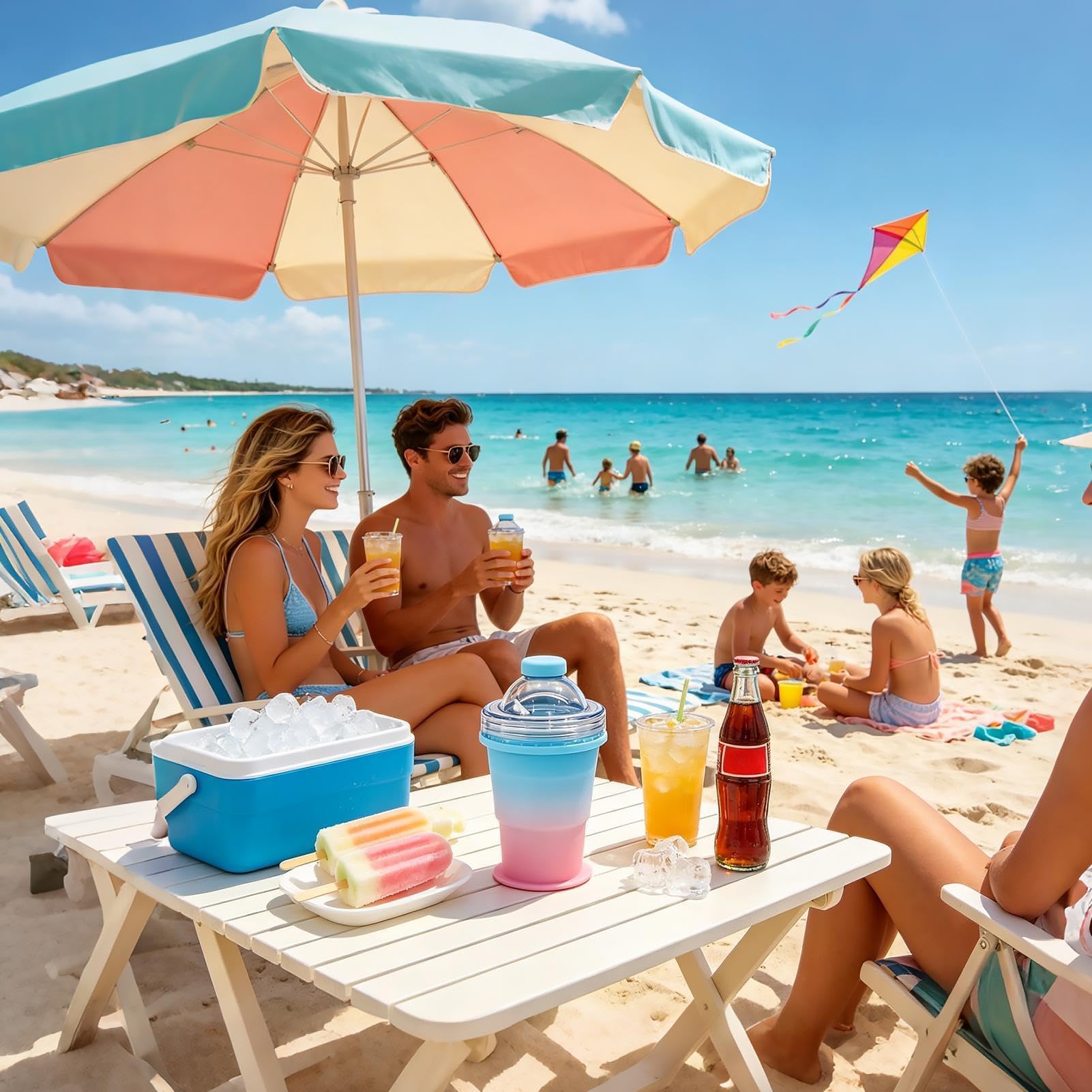 Bottiglia pieghevole per gelato (325 ml) per la preparazione di succhi ghiacciati