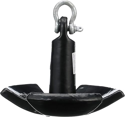 Miniatura 1 de Seachoice River Anchor, hierro fundido recubierto de vinilo negro, 12 libras.