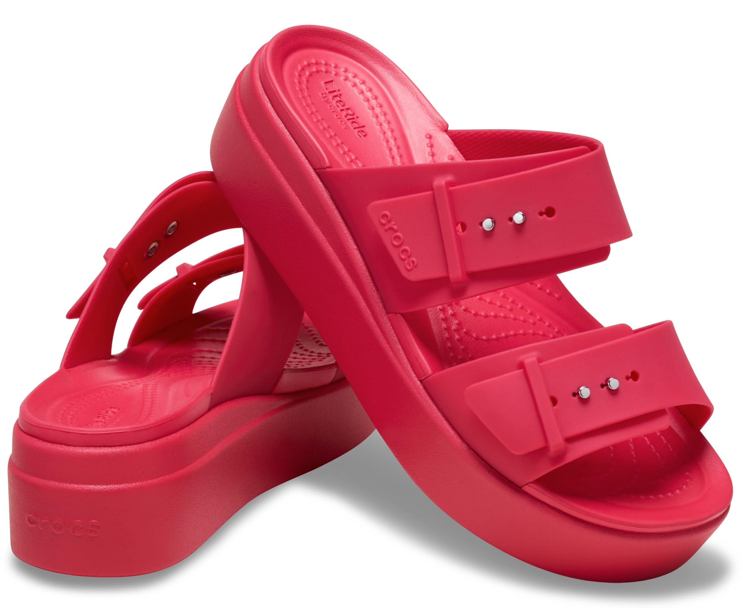 Crocs Kobiety Brooklyn Buckle Low WdgwSandał na koturnie