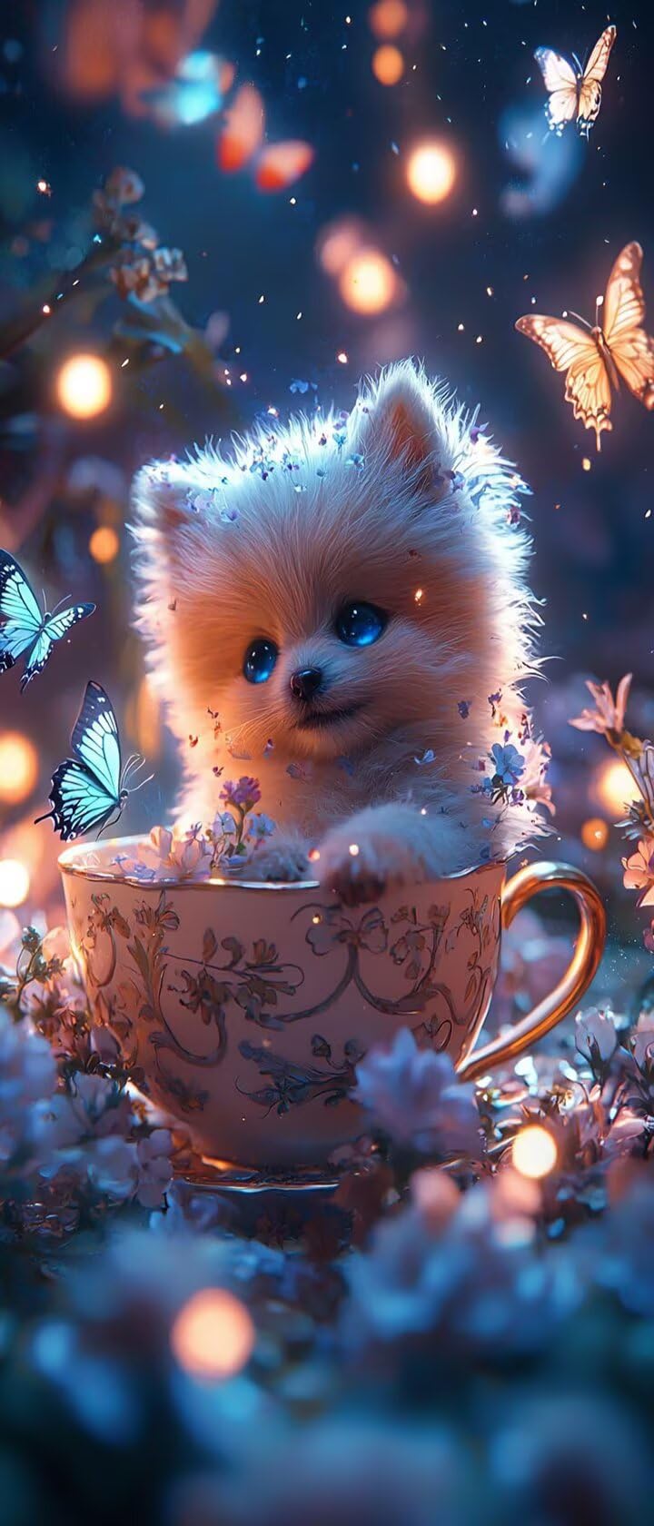 Malen Nach Zahlen 50x150cm Leinwand Teetasse Malen Nach Zahlen Erwachsene mit Ohne Rahmen, DIY Kreativ Set für Erwachsene mit Pinseln und Acrylfarbe, Zimmer Deko Hund Landschaft Geschenk, P0M-971
