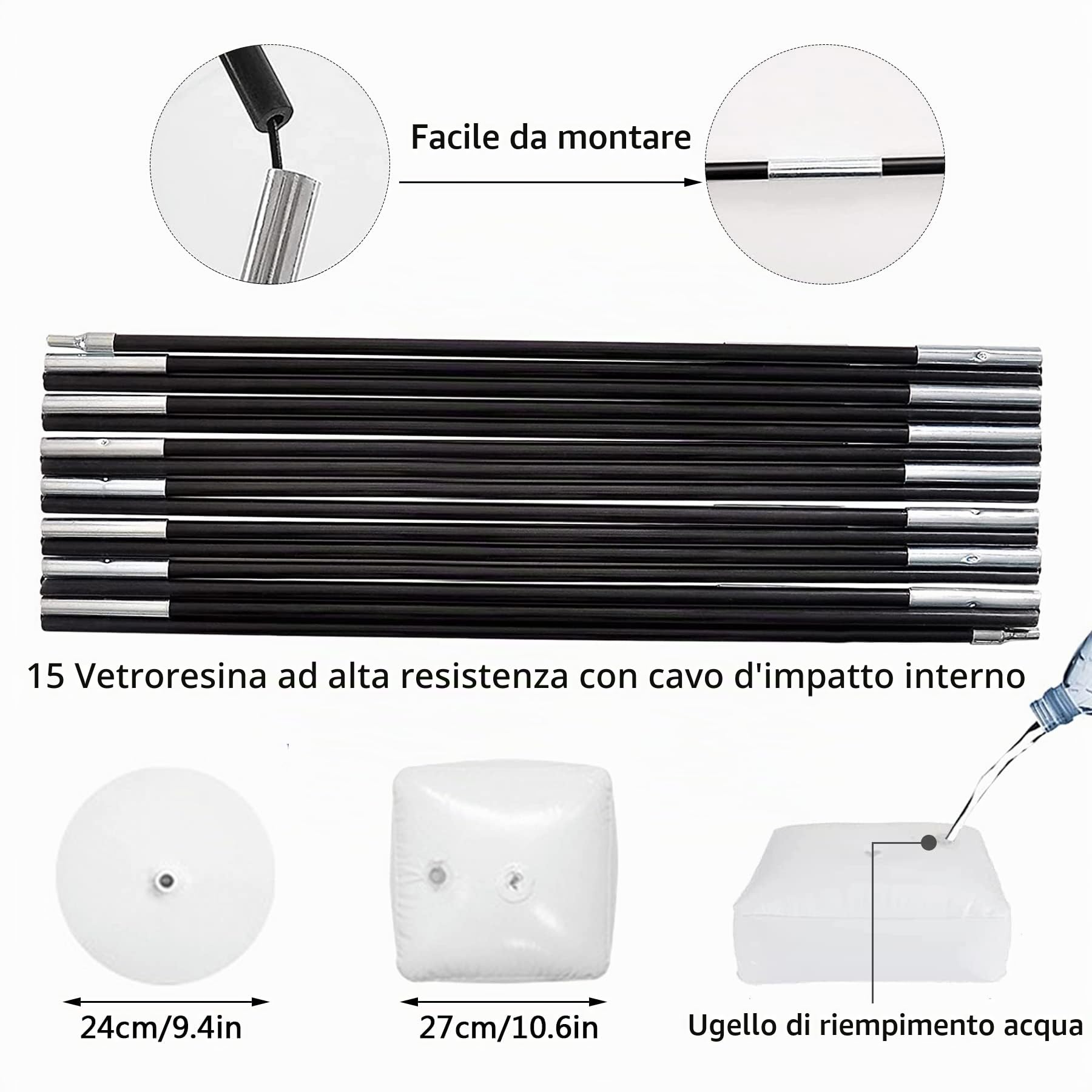 Kit Arco Palloncino Rotondo,Kit Arco Palloncini Bianco,Materiale Riutilizzabile,Supporto per Palloncini da Sscrivania Regolabile,utilizzato per compleanni,matrimoni,Natale e altre feste