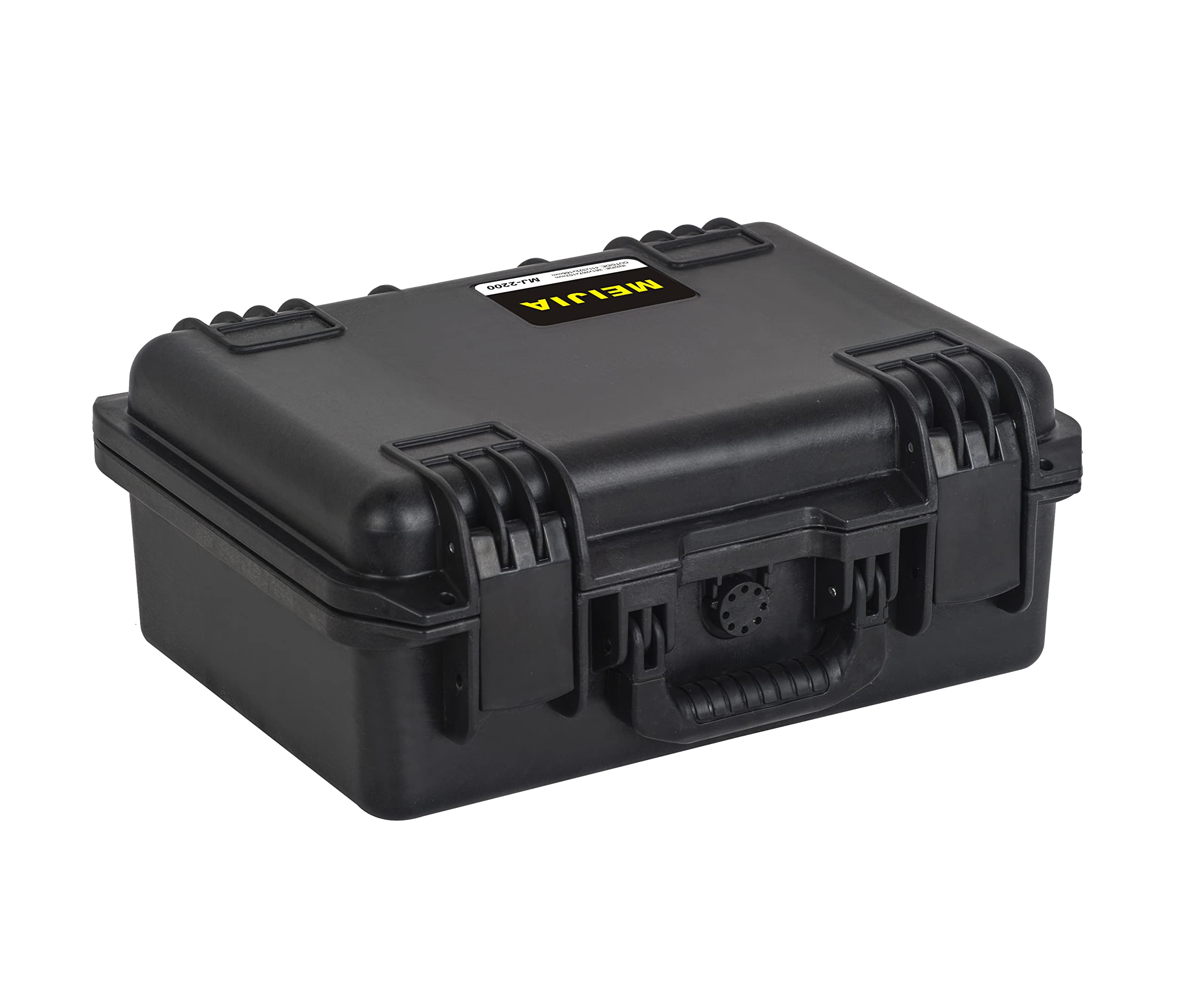 premium waterproof camera case in elegant black with foam protection