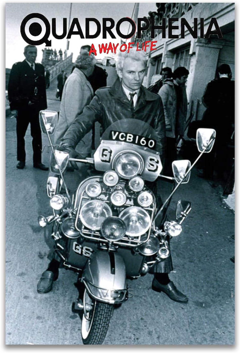 Top Banana Gifts Green Quadrophenia - Sting - Vintage Style Tin Sign, Reproduction Retro, Pub Bar Kitchen Garden Bathroom, Home, Plaque, Funny Decorative Wall Art, 3 Sizes (A4)