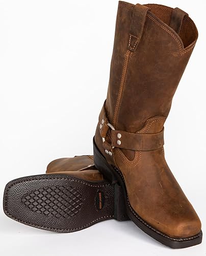 Miniatura 4 de Cody James Arnés para hombre Boot Punta Cuadrada Marrón 9 D, Marrón