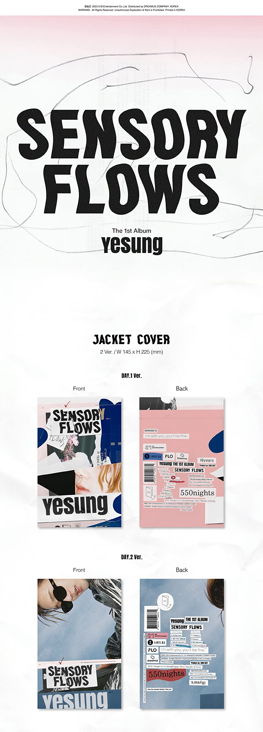 Amazon.co.jp: イェソン YESUNG - Sensory Flows CD+Folded Poster