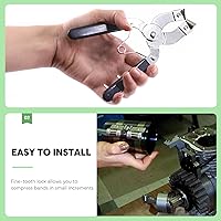 Vista 5 de Keadic Juego de 16 herramientas de compresor de anillo de pistón de motor automotriz que contiene alicates de compresor, alicates de instalación