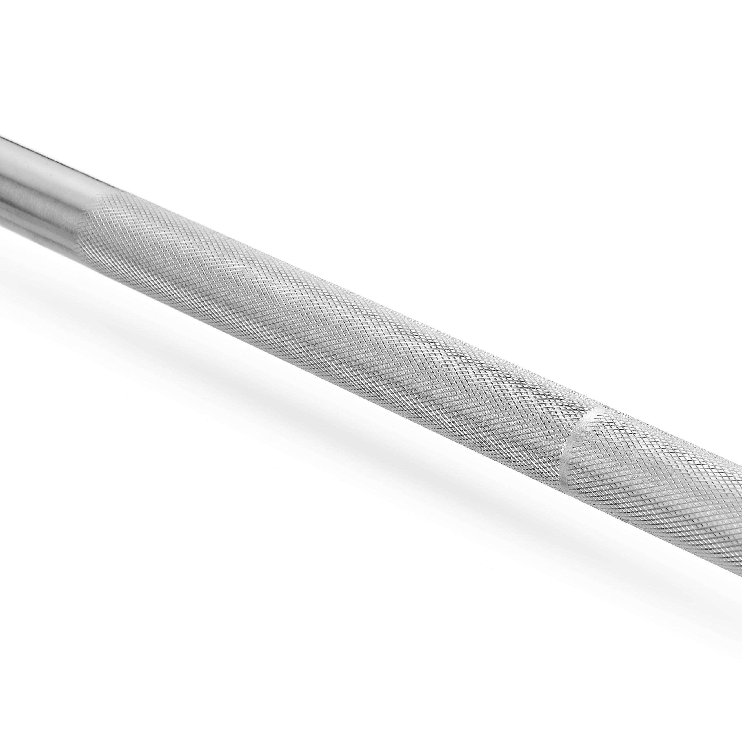 Gymtek Asta per pesi 180 cm - Diametro 28 mm - Acciaio Temprato - Fitness Casa - inclusi Blocchi a stella