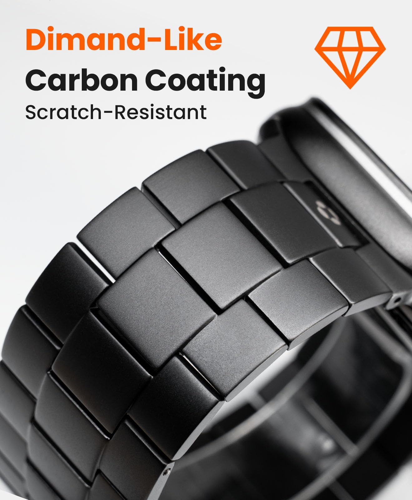 Cinturino CRNS01 in titanio compatibile con Apple Watch Ultra 3/2/1 49 mm, serie 11/10 46 mm, rivestimento DLC di grado militare, resistente ai graffi e perfetto abbinamento di colori da