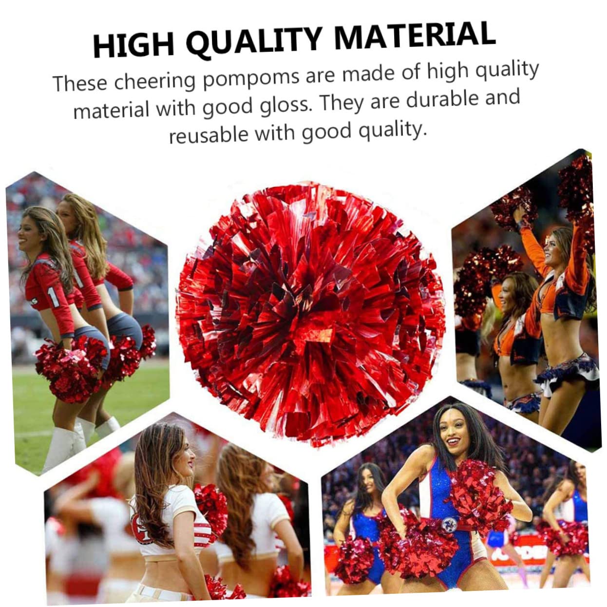 ifundom 1set Cheerleading Ball Poms Cheerleader Costume Adult Cheering Cheerleaders Cheerleading Pom Pom with Disc Party Blue Pastel Women Decoration Name Woman Pompom Pet Film 4pcs